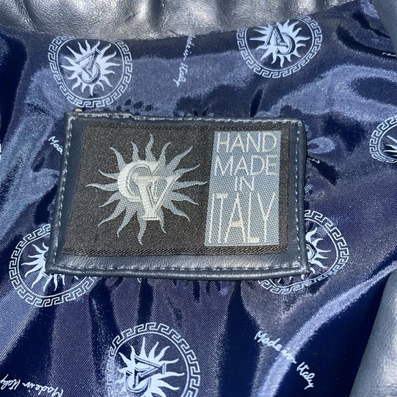 Gruppo GV Italian Vegan Navy Blue Coat M - Picture 14 of 14